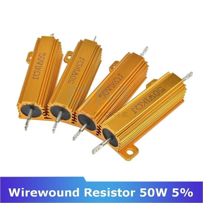 0.5R 1R 2R 4R 6R 8R 10R 20R 50W Aluminum Shell Housed Case Power Wirewound Resistor 1K 5% +5%