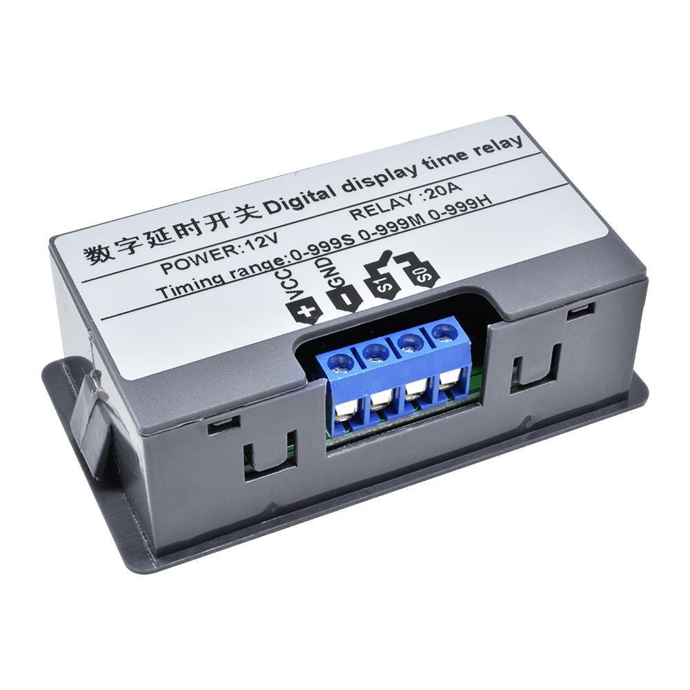 W1018 Dc 12V Timing Delay Relay Module Cycle Timer Digital Led Time Dual Display Thermolator With