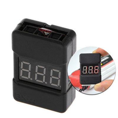 Bx100 1-8S Lipo Battery Voltage Tester Low Buzzer Alarm Checker With Dual Speaks Testers