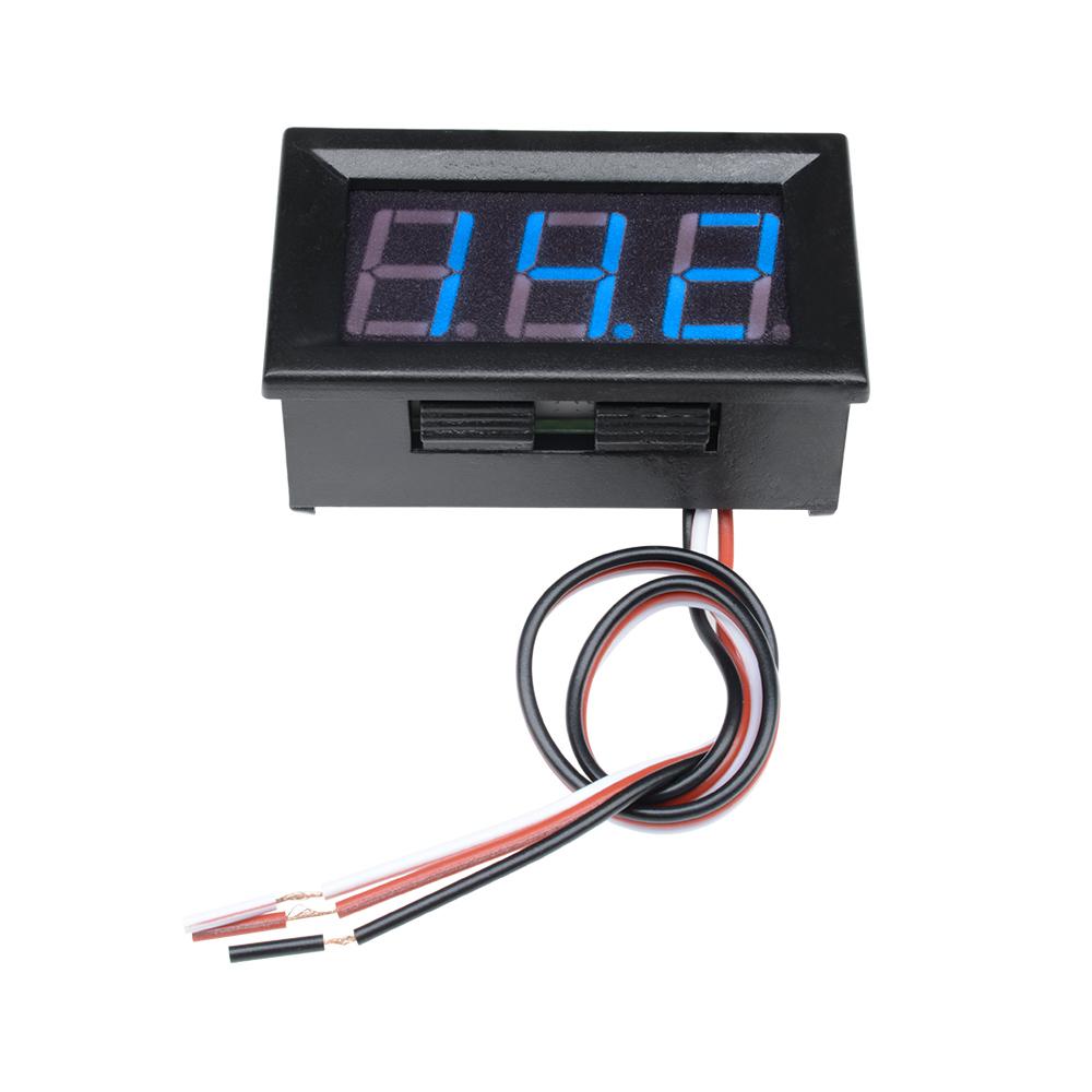 0.56 inch 4.5 30V DC Car Motor BLUE LED Digital Voltmeter Gauge Volt Voltage Panel Meter