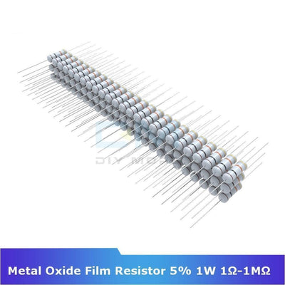 100Pcs +5% 5% Metal Oxide Film Resistor 2W 1R 1M Ohm Resistance Diy Electronic 1K 2.2K 4.7K 5.1K