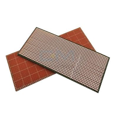 10PCS 6.5X14.5CM 2.54 MM 2.54MM Single sided Perforated Green Oil Universal Electric Board Multi function Experiment 6.5*14.5 CM