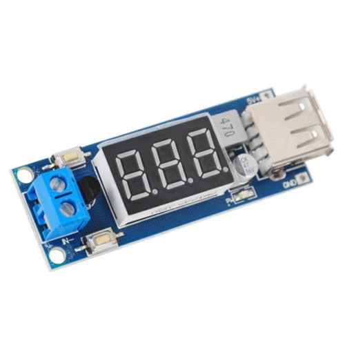 DC 4.5-40V To 5V 2A USB Charger DC-DC Step-Down Buck Converter Voltmeter Module