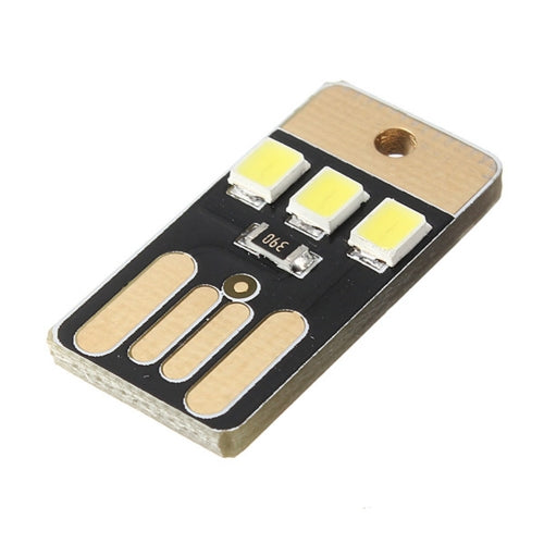 5PCS Card Lamp Bulb Led Keychain Portable USB Power White Mini LED Night Light