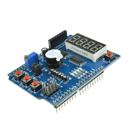 Multi Function Shield With Buzzer Lm35 4 Digit Digital Led Expansion Board Module For Arduino Uno R3