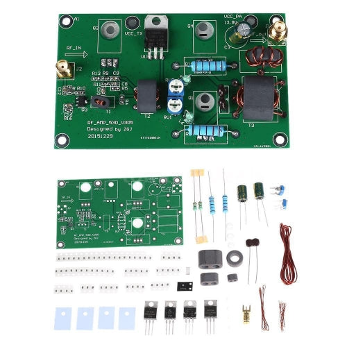 Dc 13.8V 10A 45W Ssb Am Linear Power Amplifier Cw Fm Hf Radio Transceiver Shortwave Module Board Diy