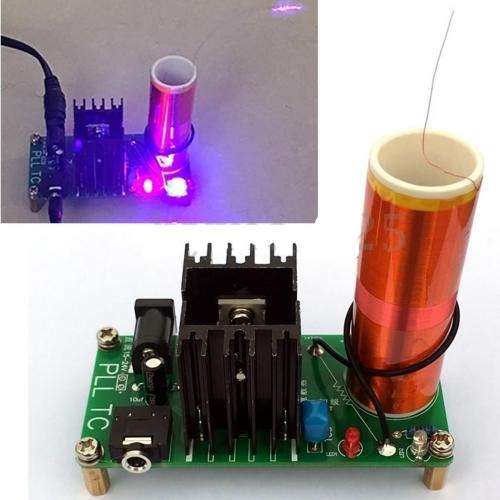 15W Diy Mini Tesla Coil Plasma Speaker Set Electronic Field Music Project Parts Funny