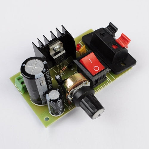 LM317 DC 5V-35V to 1.25V-30V DIY Kit AC/DC Step Down Power Supply Module Buck Converter with Switch