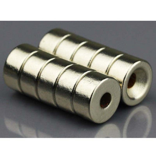 5Pcs N50 Strong Ndfeb Disc Neodymium Magnets 10X5Mm 10 X 5Mm Hole 3Mm Rare Earth Countersunk For Diy