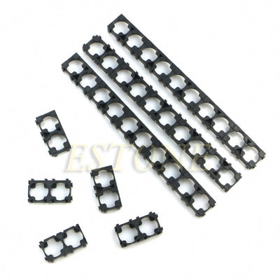 50PCS 1 x 2 Cell 18650 Batteries Spacer Radiating Shell Plastic Heat Holder Bracket