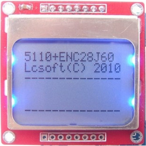 84*48 Lcd Module White/blue Backlight Adapter Pcb For Nokia 5110 Arduino Display