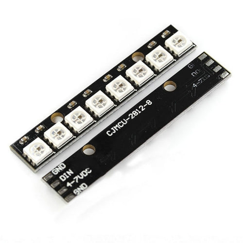 Black 8 Channel WS2812 5050 RGB 8 LEDs Light Strip Driver Board for Arduino