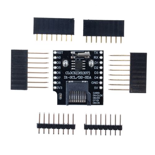 Micro SD Wemos D1 Mini Data Logger Shield+RTC DS1307 Clock for Arduino/Raspberry