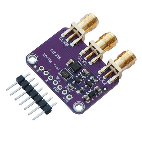 Si5351A I2C 25MHZ Clock Generator Breakout Board 8KHz to 160MHz for Arduino