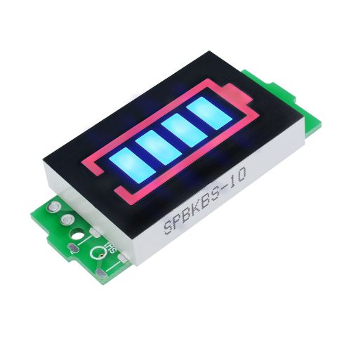 3S Lithium Battery Capacity Indicator Module 12.6V Blue Display Power Tester Protection Board