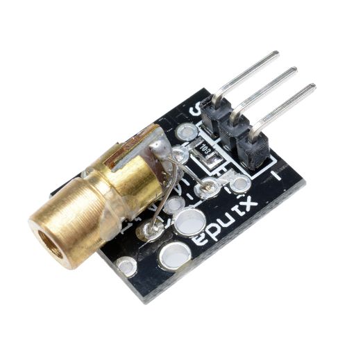 Laser Sensor Module 650nm 6mm Red Laser Dot Diode Copper Head For Arduino