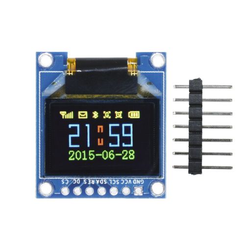 0.95 inch 7-pin Full Color 65K SSD1331 96X64 Resolution SPI OLED Display Module for Arduino