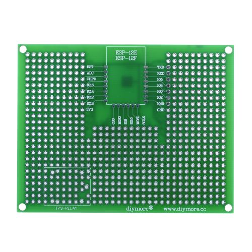 7X9CM Prototype PCB Breadboard for ESP8266 ESP-12E ESP-12F ESP32 ESP-32S Relay