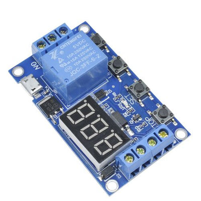 Micro Usb 5V Led Automation Delay Timer Control Switch Relay Module Display