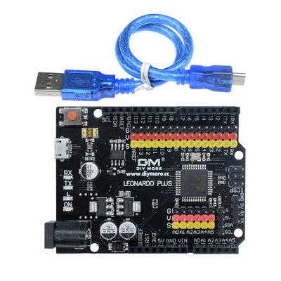 Leonardo R3 Plus Development Board Pro Micro ATmega32U4 5V 16Mhz Module with USB Cable Compatible for Arduino