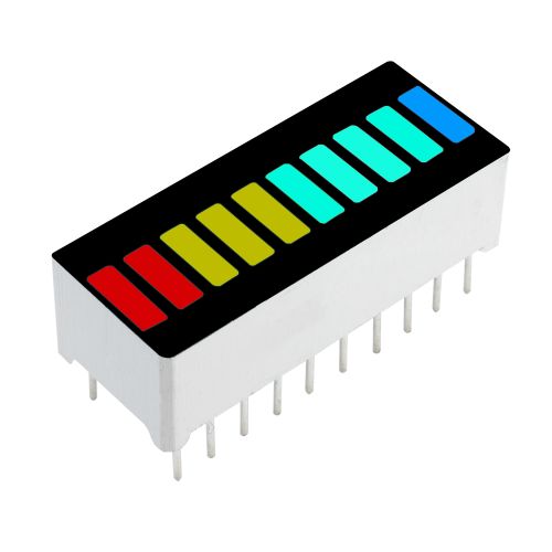 10 Segment Colorful Led Bar Graph Indicator Dip Blue Green Yellow Red 5Pcs/10Pcs Funny Diy