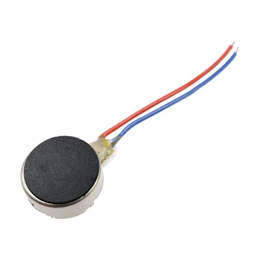 Coin Flat Vibrating Micro Motor DC 3V 8mm For Pager and Cell Phone Mobile