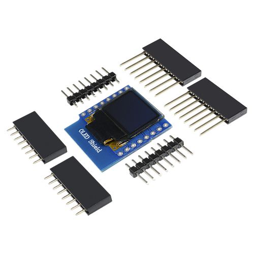 OLED Shield WeMos D1 Mini 0.66 inch 64X48 IIC I2C for Arduino