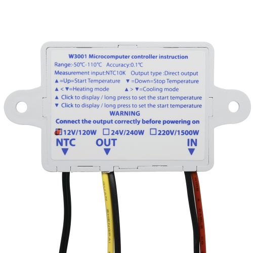 XH-W3001 Temperature Controller Digital LED Thermostat