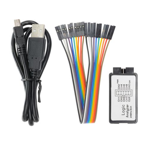 USB Logic Analyzer Device Set USB Cable 24MHz 8CH 24MHz for ARM FPGA M100