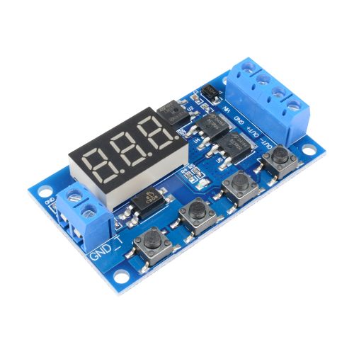 Trigger Cycle Timer Delay Switch 12 24V Circuit Board MOS Tube Control Module