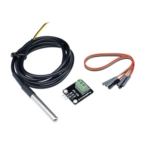 DS18B20 emperature Sensor Module WaterProof T Probe+Terminal Adapter For Arduino