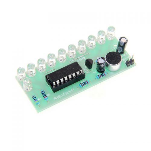 Voice-Activated Led Water Light Kit Cd4017 Lantern Control Fun Electronic Production Teaching