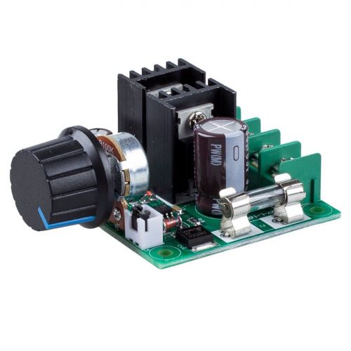 10A Motor Speed Controller Module PWM DC 12V-40V Variable Volt Regulator Cooling Fans Dimmer Governor Stepless with Knob High Efficiency