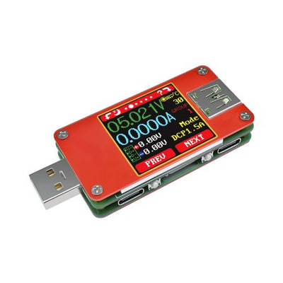 USB 2.0 Multifunctional Tester UT25 Voltmeter Ammeter Tester Type C TFT LCD Digital Current Voltage Cable Resistance Battery Power Capacity Charger