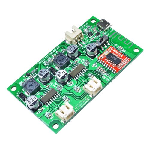 Dc 5V 6W+6W 2 Ch Channel Stereo Bluetooth Amplifier Board Module Lithium Battery Powered For