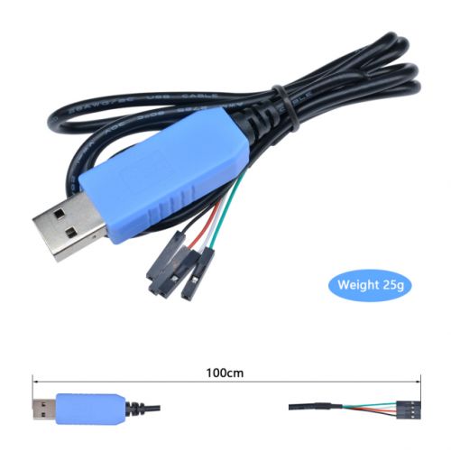 Original 1M PL2303TA USB to TTL Serial Cable Download Debug Console Converter Cable Compatible with Win7/8/10 Replace PL2303HX