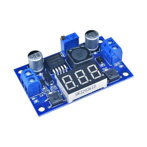 LM2596 Step-down Buck Power Converter DC 4.0~40 to 1.3-37V Voltmeter Module