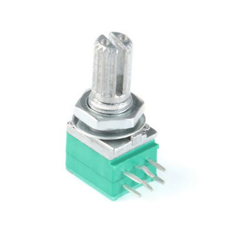 5Pcs/lot 6Mm B10K 10K Ohm 3 Pin 6 Single Linear Rotary Potentiometer 15Mm Knurled Shaft With Nuts