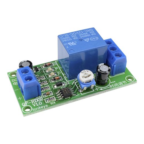 NE555 DC 12V 0~60 Seconds Delay Timer Time Switch Adjustable Time Relay Module