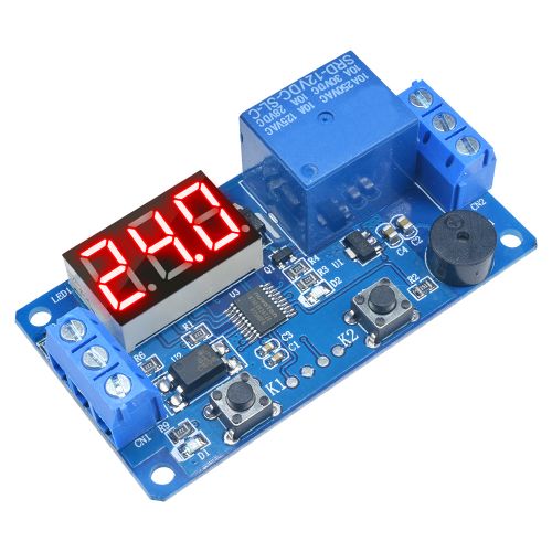 12V LED Display Delay Timer relay Control Programmable Switch Module Car Buzzer