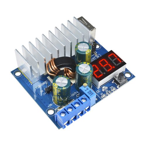 DC-DC Converter Adjustable Step Up Module Power Supply Board 3V~35V 6A USB Voltmeter Non-Isolated Diy Kit Electronic PCB Board