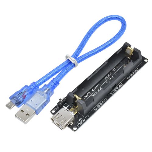 ESP32S For Wemos For Raspberry Pi 18650 Battery Shield V3 Micro USB Port Type-A USB 0.5A For Arduino With Cable Diy Kit