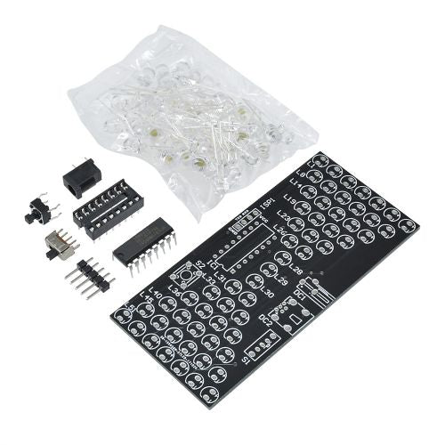 5V Electronic Hourglass Diy Kit Funny Electric Production Kits Precise With Led Lamps Double Layer