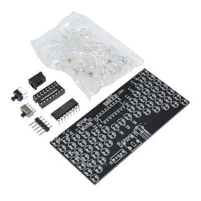 5V Electronic Hourglass Diy Kit Funny Electric Production Kits Precise With Led Lamps Double Layer