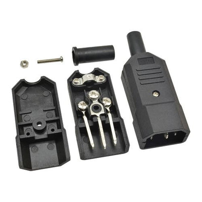 5PCS lot AC-013A AC 250V 10A Male Power Adapter Iron Core 3 Terminals IEC320 C13 AC Power Connector 3 PIN