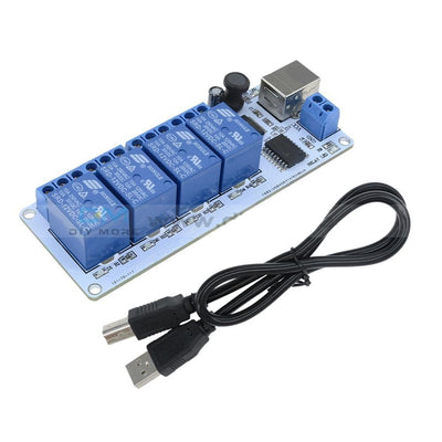 5V USB 4 Channel Automation Relay Computer Control for Arduino PIC DSP AVR+Cable