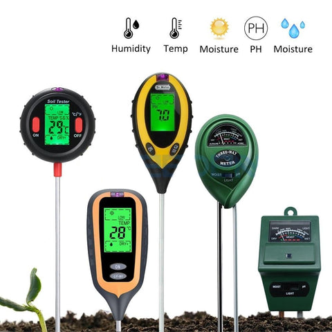 3/4/5 in 1 Soil PH Moisture Meter Tester