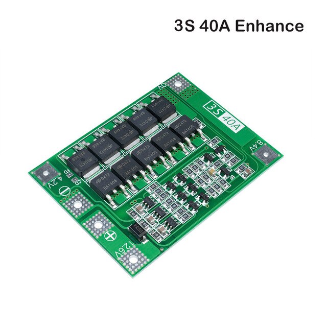 3S/4S 40A 60A Li-ion Lithium Battery Charger Protection Board 18650 BMS