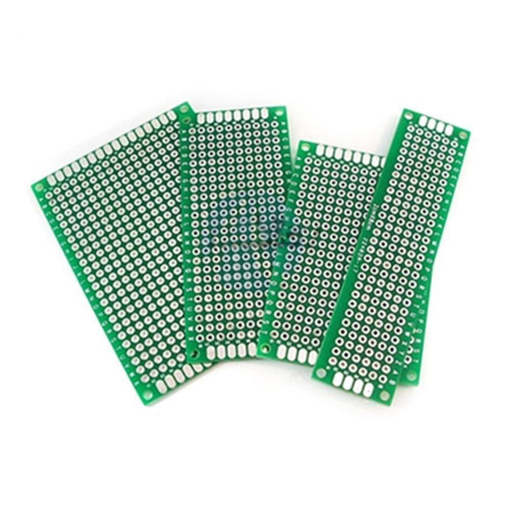 4PCS Double Side Prototype PCB Tinned Glass Fiber BreadBoard 5x7 4x6 3x7 2x8 CM FR4 5 x 7 2 x 8 4 x 6 3 x 7 CM
