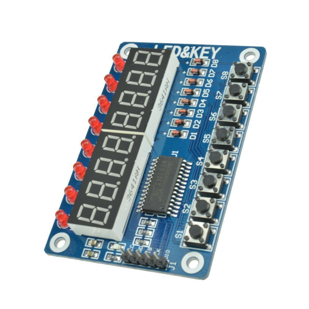 8-Bit Led Digital Tube 8 Keys Tm1638 Display Module For Avr Arduino Arm Module